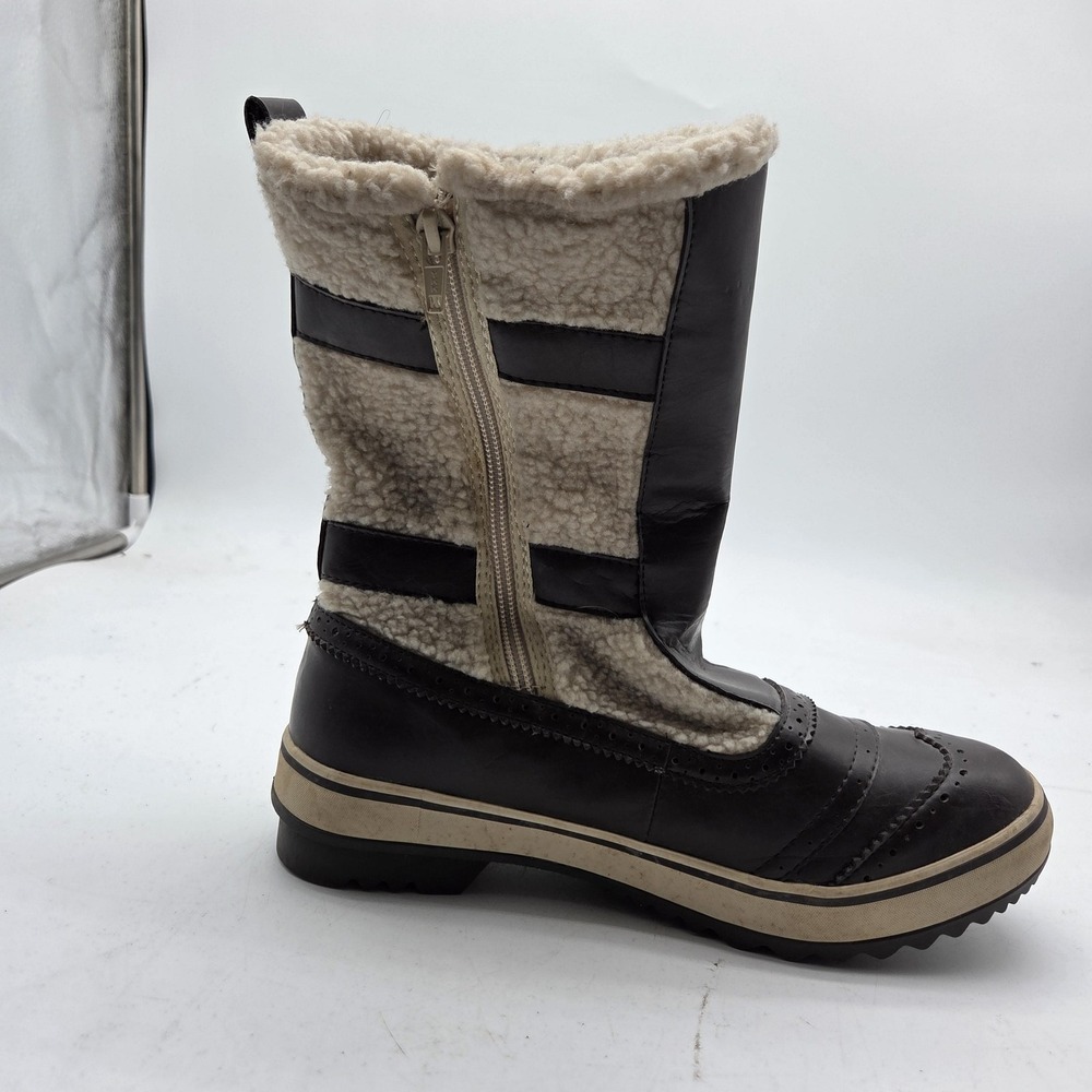 Skechers Outdoor Boots Womens Size 8 Brown Faux Fur Lined Zip Snow Winter 47581 - Picture 9 of 15